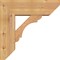 Ekena Millwork Olympic Slat Smooth Bracket w/ Offset Brace, Western Red Cedar, 7 1/2"W x 22"D x 22"H BKT0806X22X22OLY06SWR - alternate 3